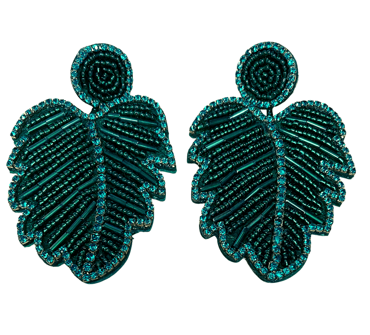 Glitterbugs Statement Monsteria Earrings Splash Swimwear Earrings