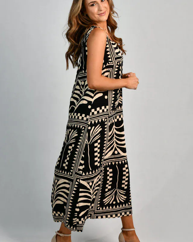 Go Girl Go Girl Cassie Maxi Dress - Tribal Aritsan Black Go Girl Cassie Maxi Dress - Tribal Aritsan Black Splash Swimwear Dresses