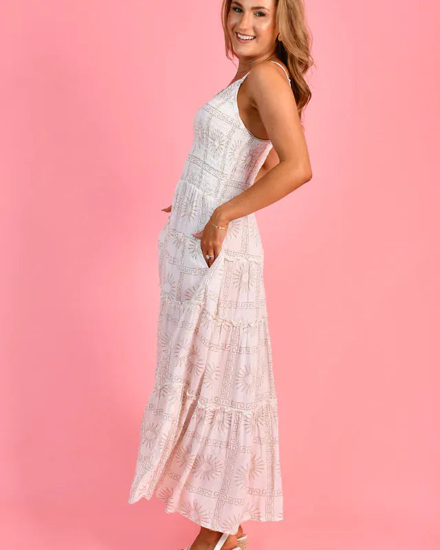 Go Girl Go Girl Traveller Maxi Dress - Greek Radiance Go Girl Traveller Maxi Dress - Greek Radiance Splash Swimwear Dresses