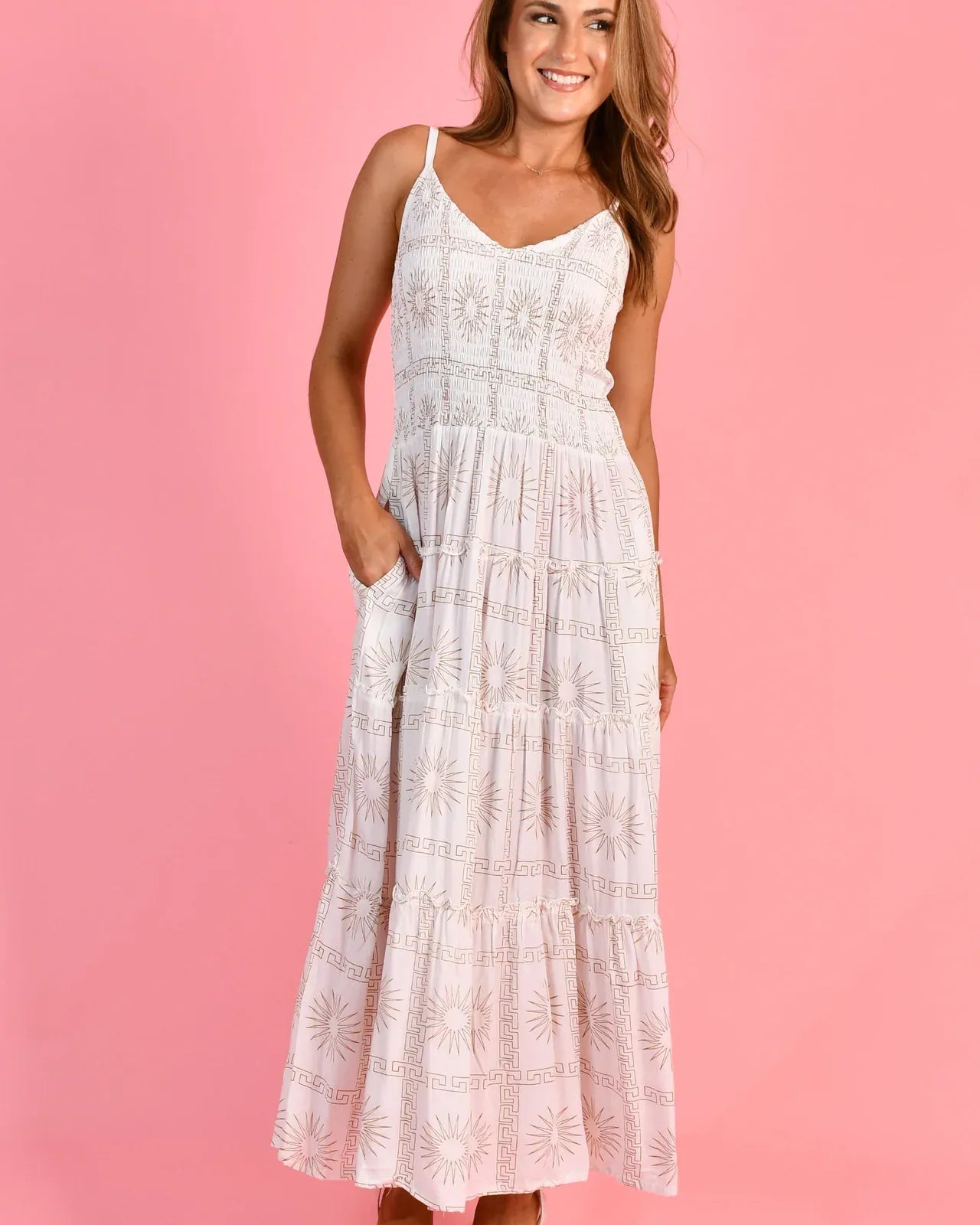 Go Girl Go Girl Traveller Maxi Dress - Greek Radiance Go Girl Traveller Maxi Dress - Greek Radiance Splash Swimwear Dresses