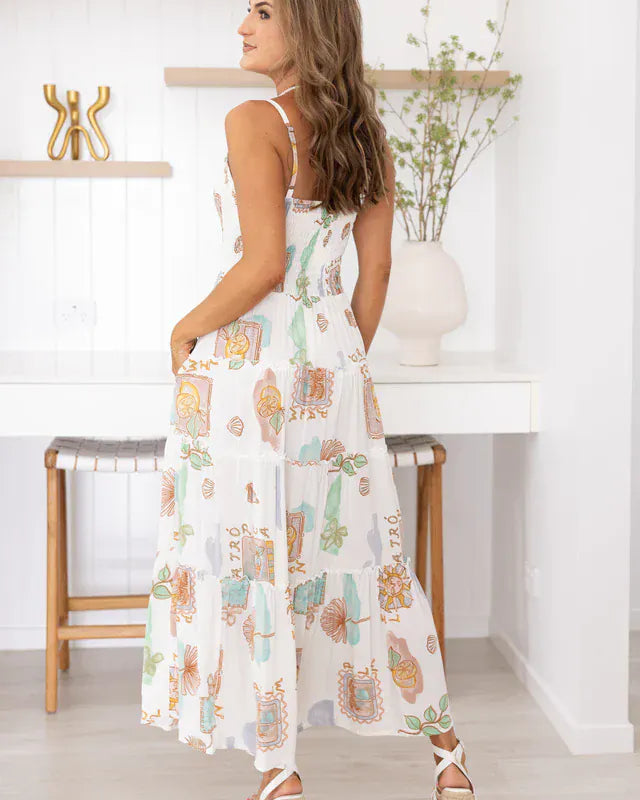 Go Girl Go Girl Traveller Maxi Dress - Zesty Postcard Go Girl Traveller Maxi Dress - Zesty Postcard Splash Swimwear