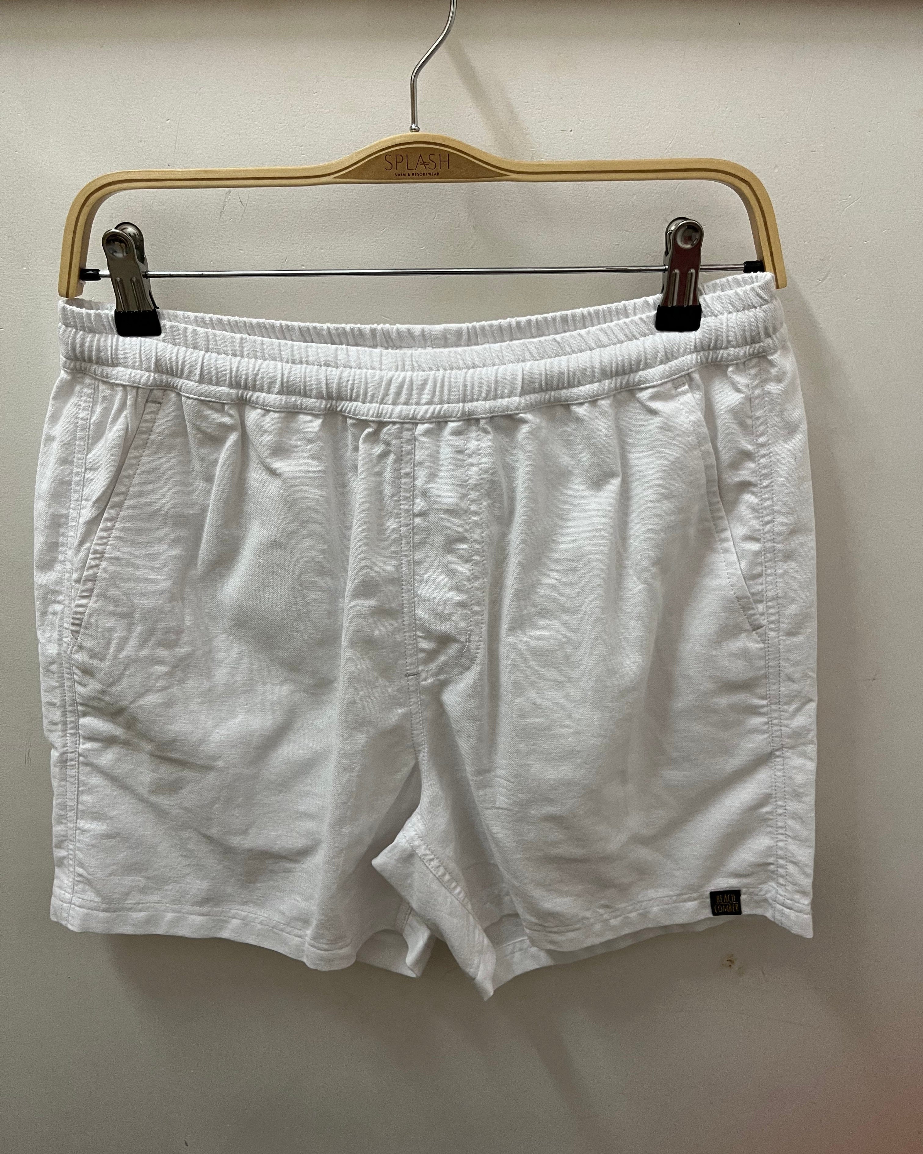 Green Rock Saint Rule2 Beach Comber Shorts - White Splash Swimwear Mens Shorts