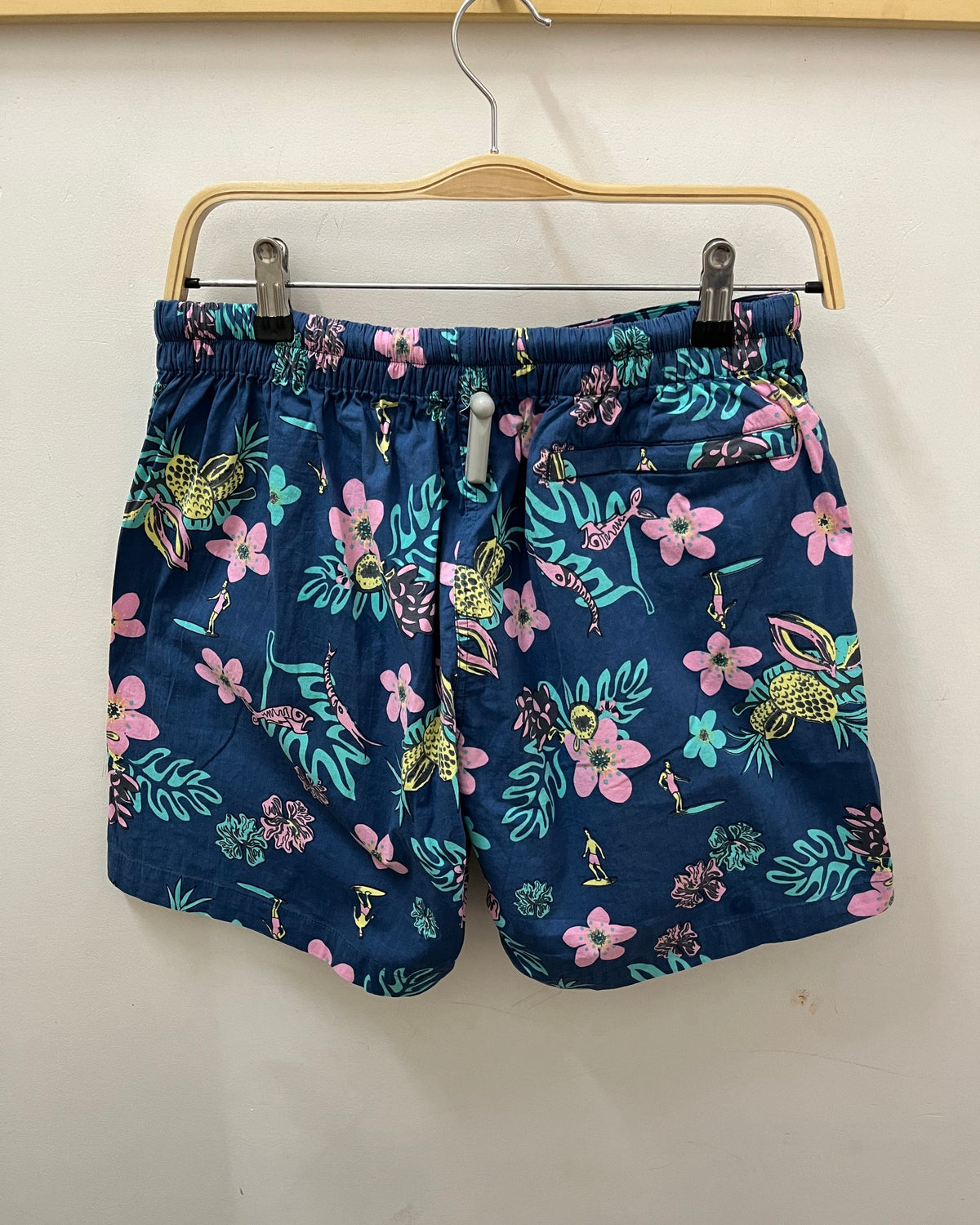Green Rock Surfer Fruit Easy Shorts - Navy Splash Swimwear Mens Shorts