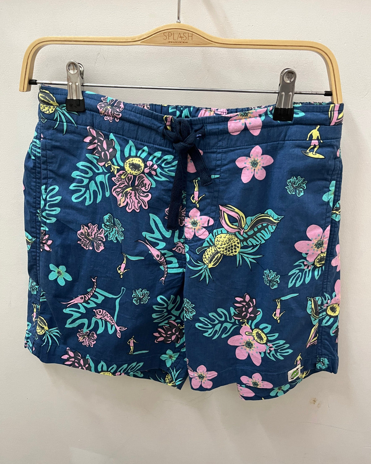 Green Rock Surfer Fruit Easy Shorts - Navy Splash Swimwear Mens Shorts