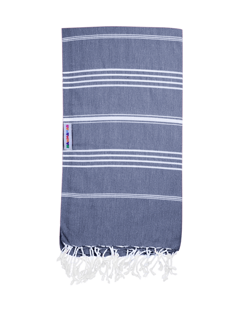 Hammamas Original Turkish Towel Splash Swimwear Beach Towels Navy 1000011317
