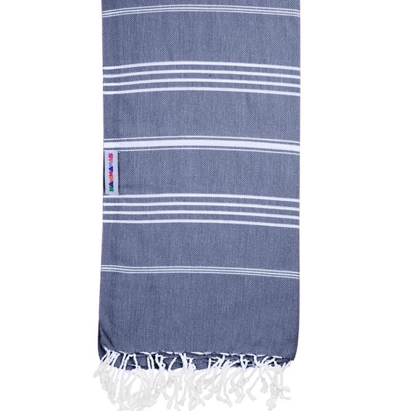 Hammamas Original Turkish Towel Splash Swimwear Beach Towels Navy 1000011317