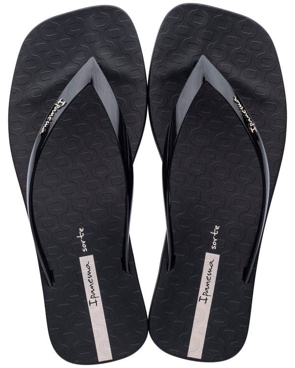 Ipanema Fever Basics - Black/Black Splash Swimwear Thongs