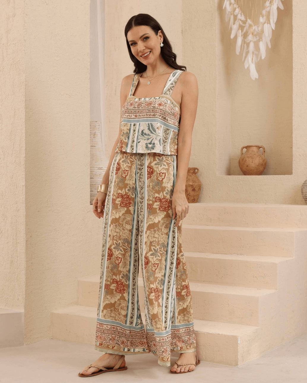 Iris Maxi Iris Maxi Bohemian Garden Jumpsuit Iris Maxi Terracotta Coast Jumpsuit Splash Swimwear Playsuits & Jumpsuits