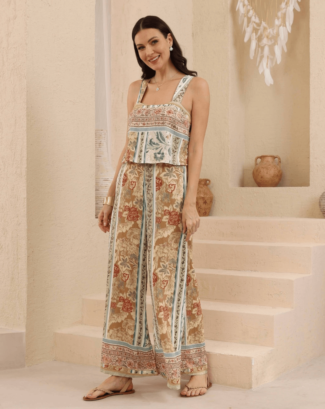 Iris Maxi Iris Maxi Bohemian Garden Jumpsuit Iris Maxi Terracotta Coast Jumpsuit Splash Swimwear Playsuits & Jumpsuits