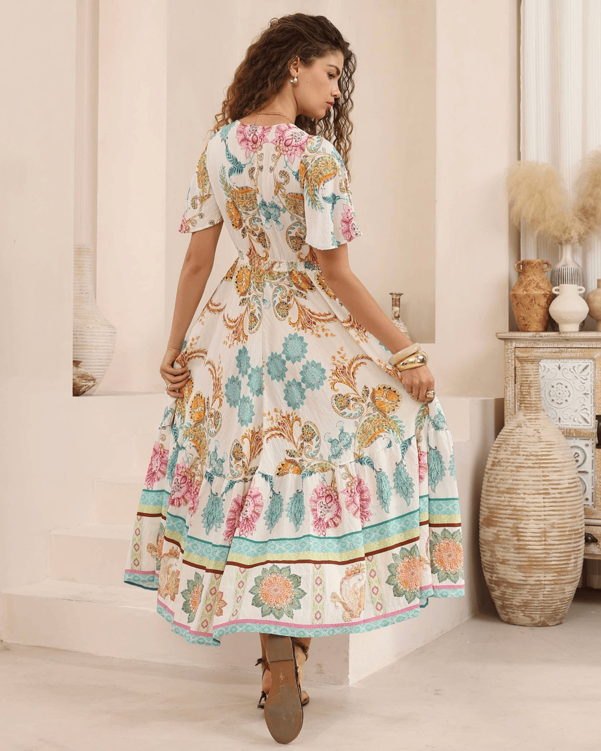 Iris Maxi Iris Maxi Bohemian Paisley Maxi Dress Iris Maxi Bohemian Paisley Maxi Dress Splash Swimwear Dresses