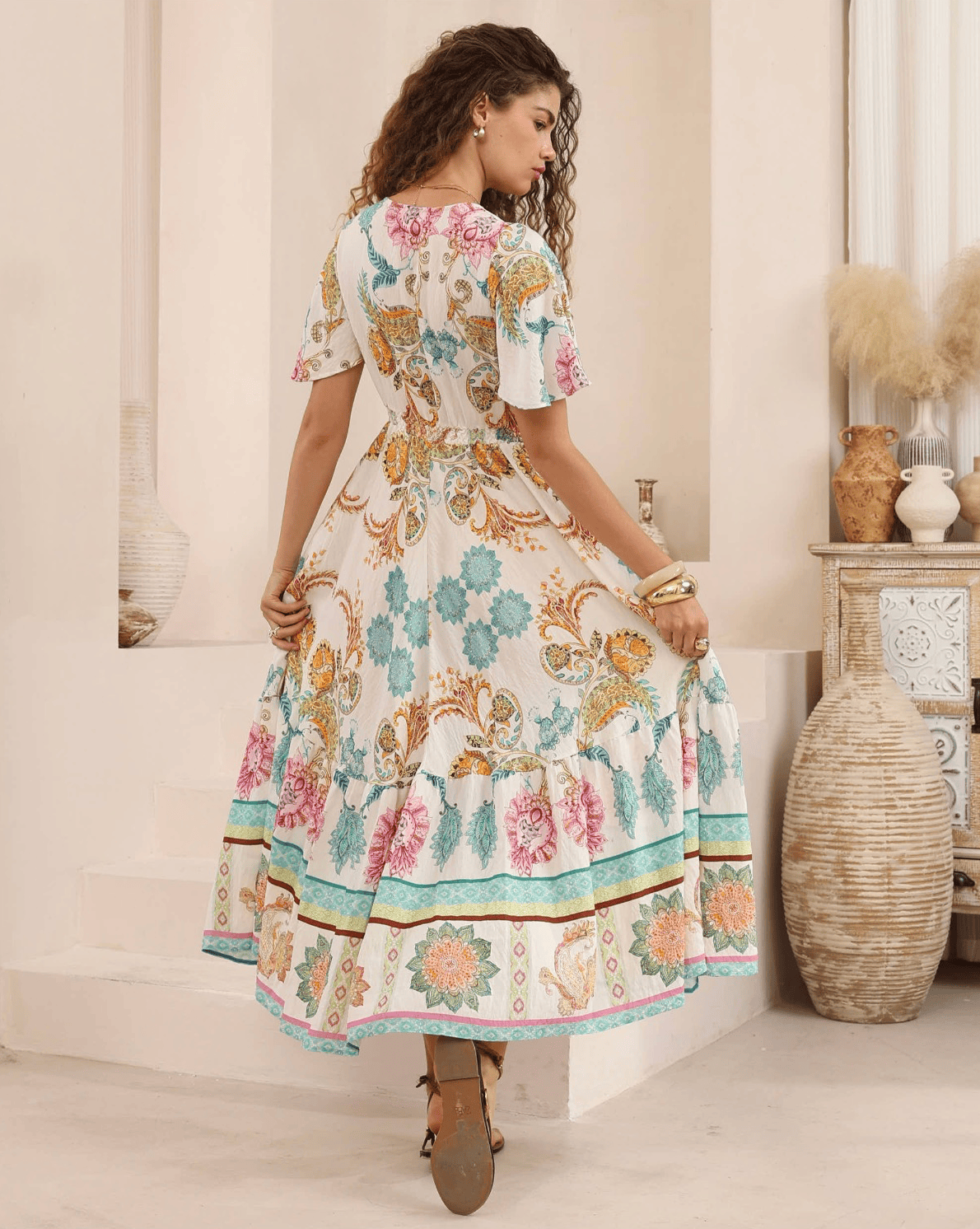 Iris Maxi Iris Maxi Bohemian Paisley Maxi Dress Iris Maxi Bohemian Paisley Maxi Dress Splash Swimwear Dresses