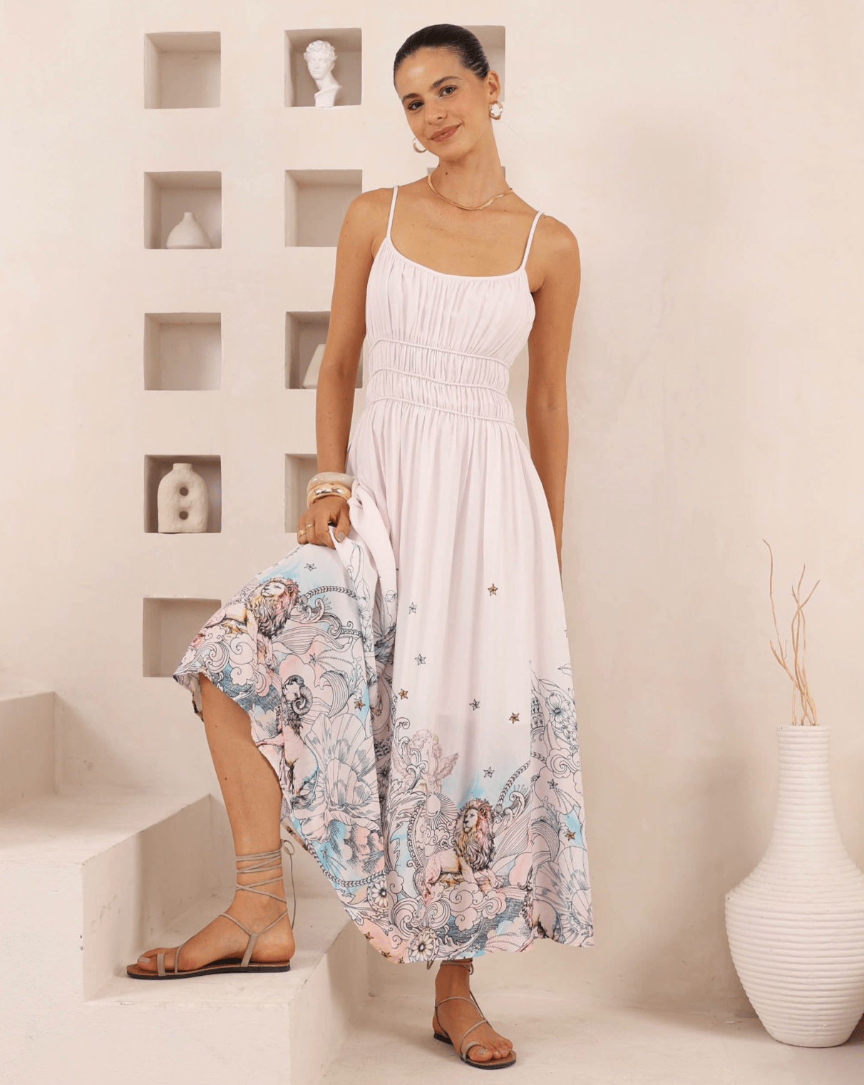 Iris Maxi Iris Maxi Celestial Lion Maxi Dress Iris Maxi Celestial Lion Maxi Dress Splash Swimwear