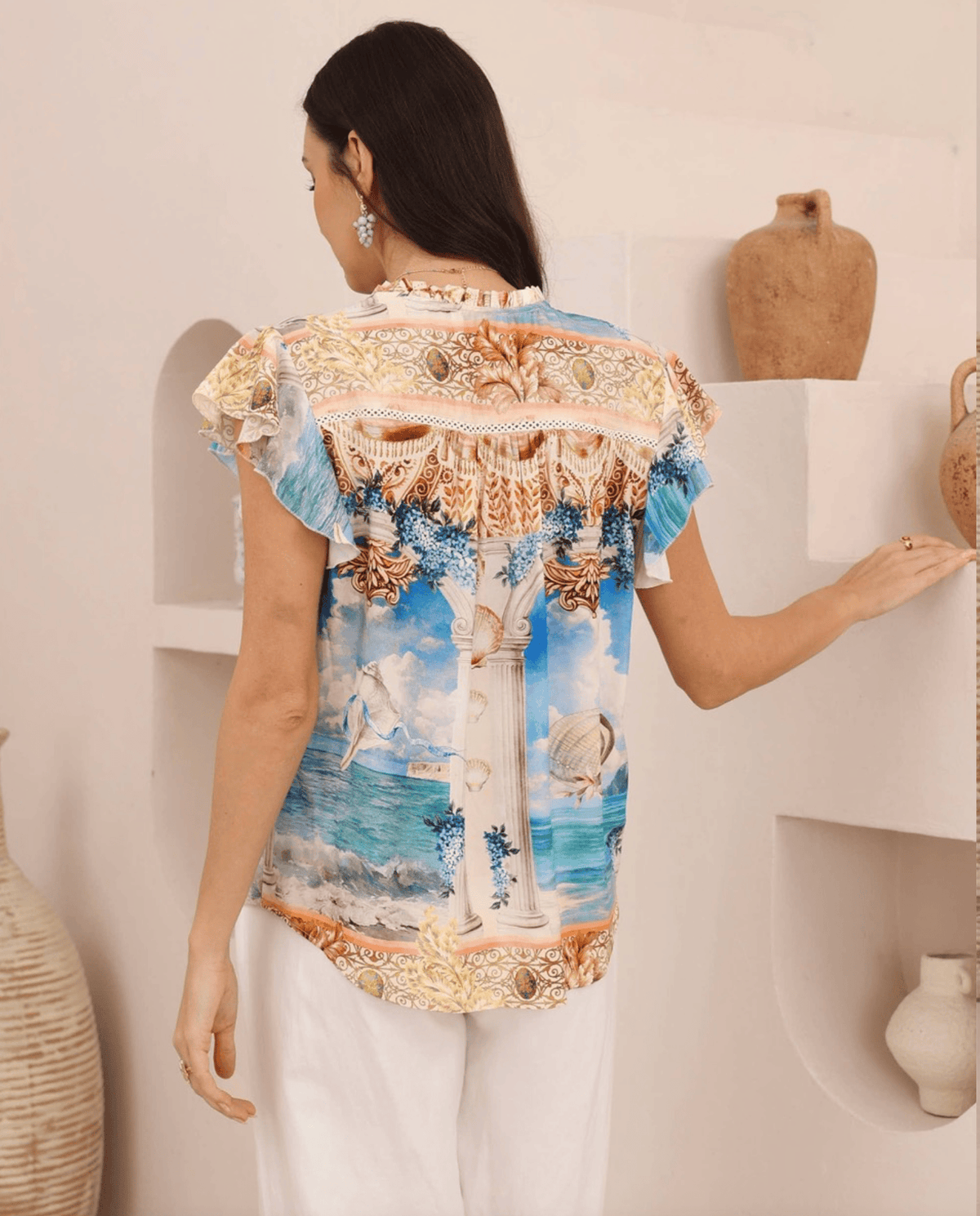 Iris Maxi Iris Maxi Coastal Muse Blouse Iris Maxi Coastal Muse Blouse Splash Swimwear Top
