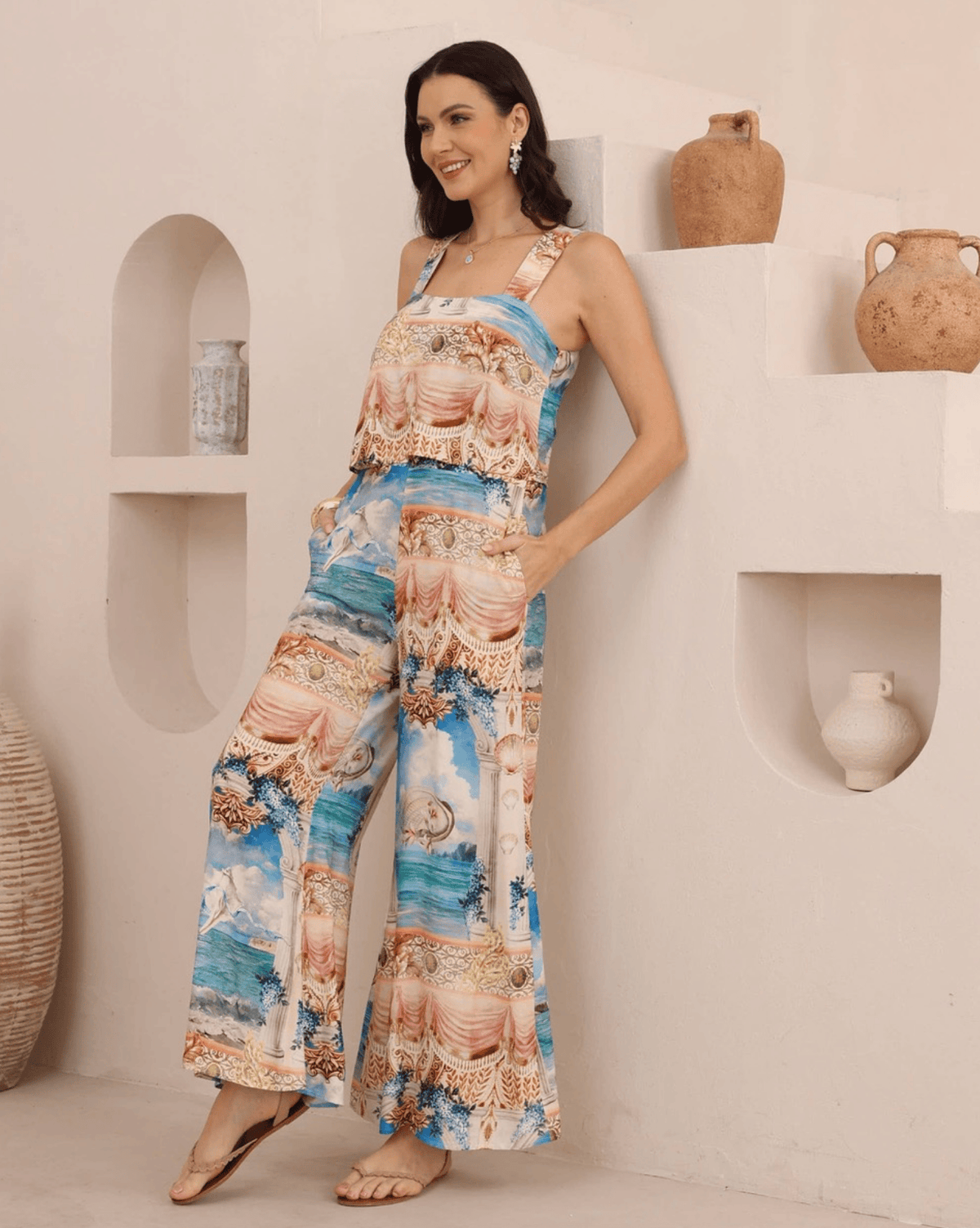 Iris Maxi Iris Maxi Coastal Muse Jumpsuit Iris Maxi Coastal Muse Jumpsuit Splash Swimwear Jumpsuit