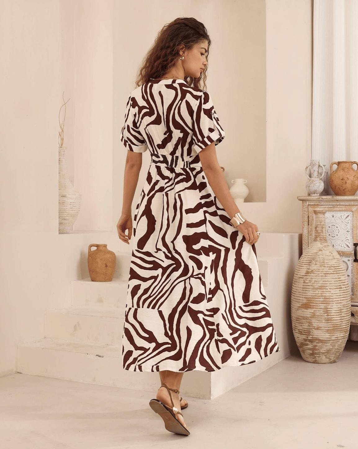 Iris Maxi Iris Maxi Cocoa Zebra Maxi Dress Iris Maxi Cocoa Zebra Maxi Dress Splash Swimwear Dresses