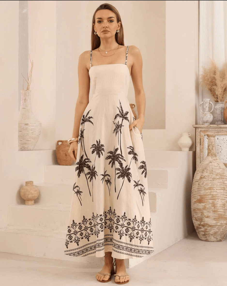 Iris Maxi Iris Maxi Ivory Palmera Maxi Dress Iris Maxi Ivory Palmera Maxi Dress Splash Swimwear Dresses