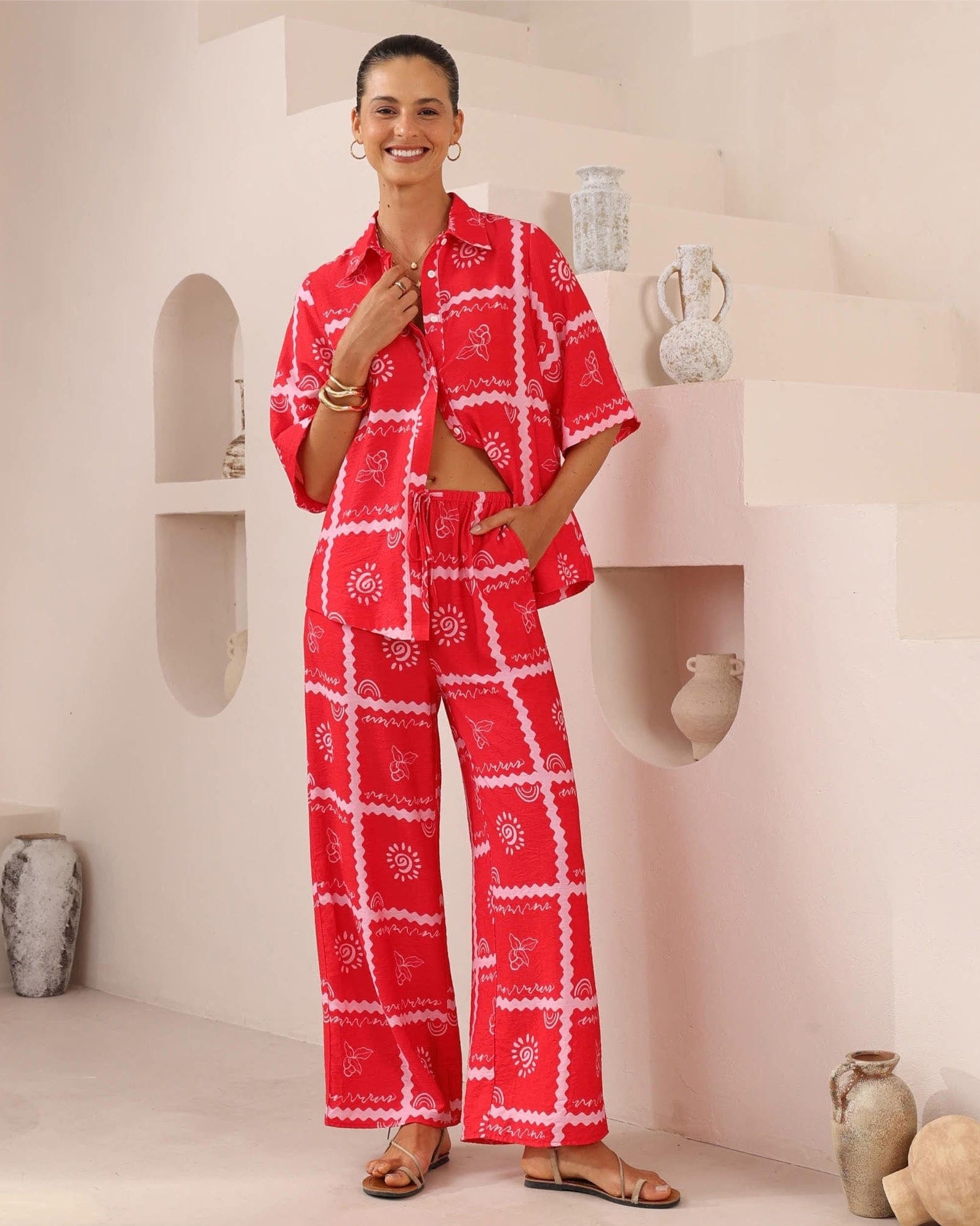 Iris Maxi Iris Maxi Red Pants Iris Maxi Red Pants Splash Swimwear