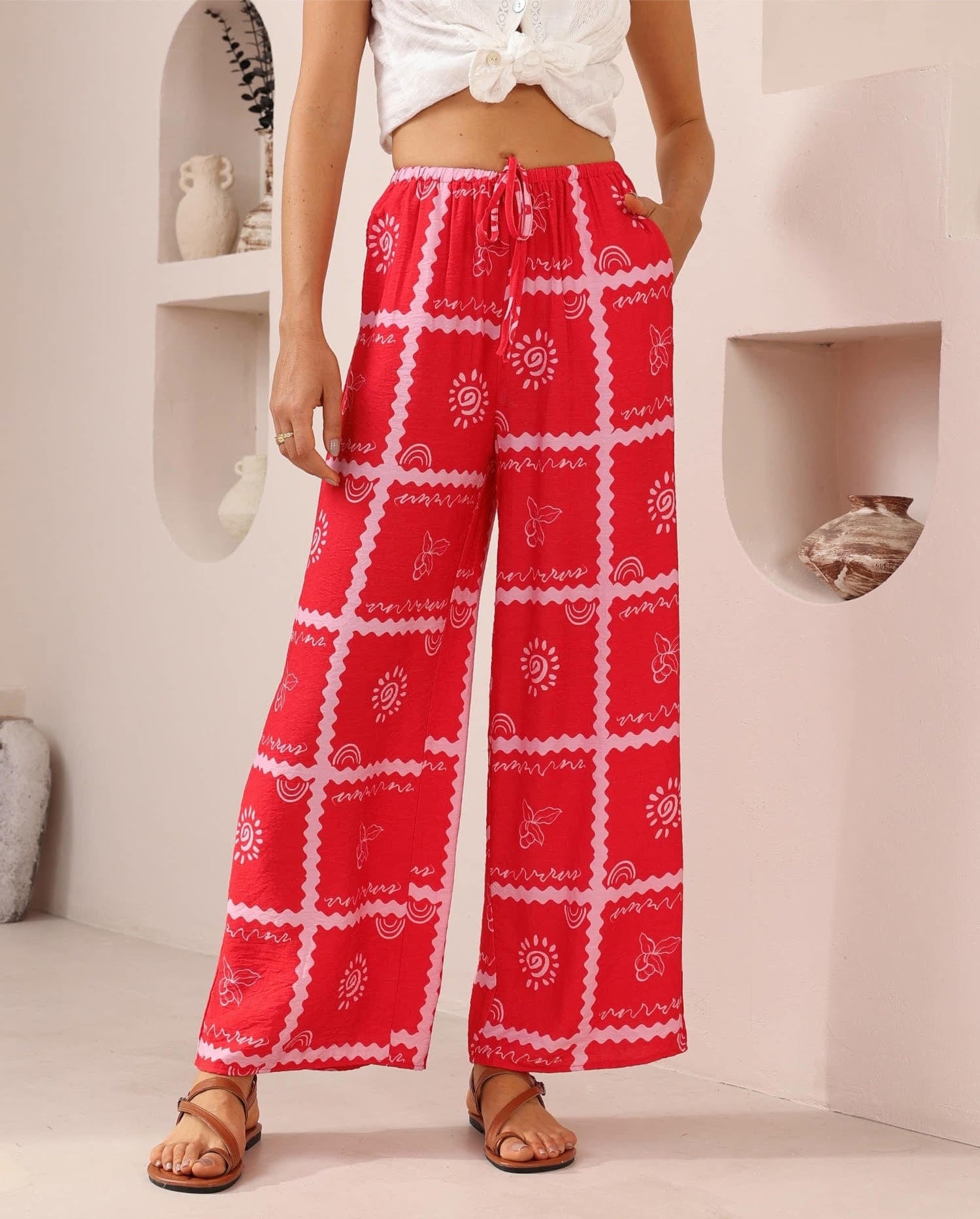 Iris Maxi Iris Maxi Red Pants Iris Maxi Red Pants Splash Swimwear
