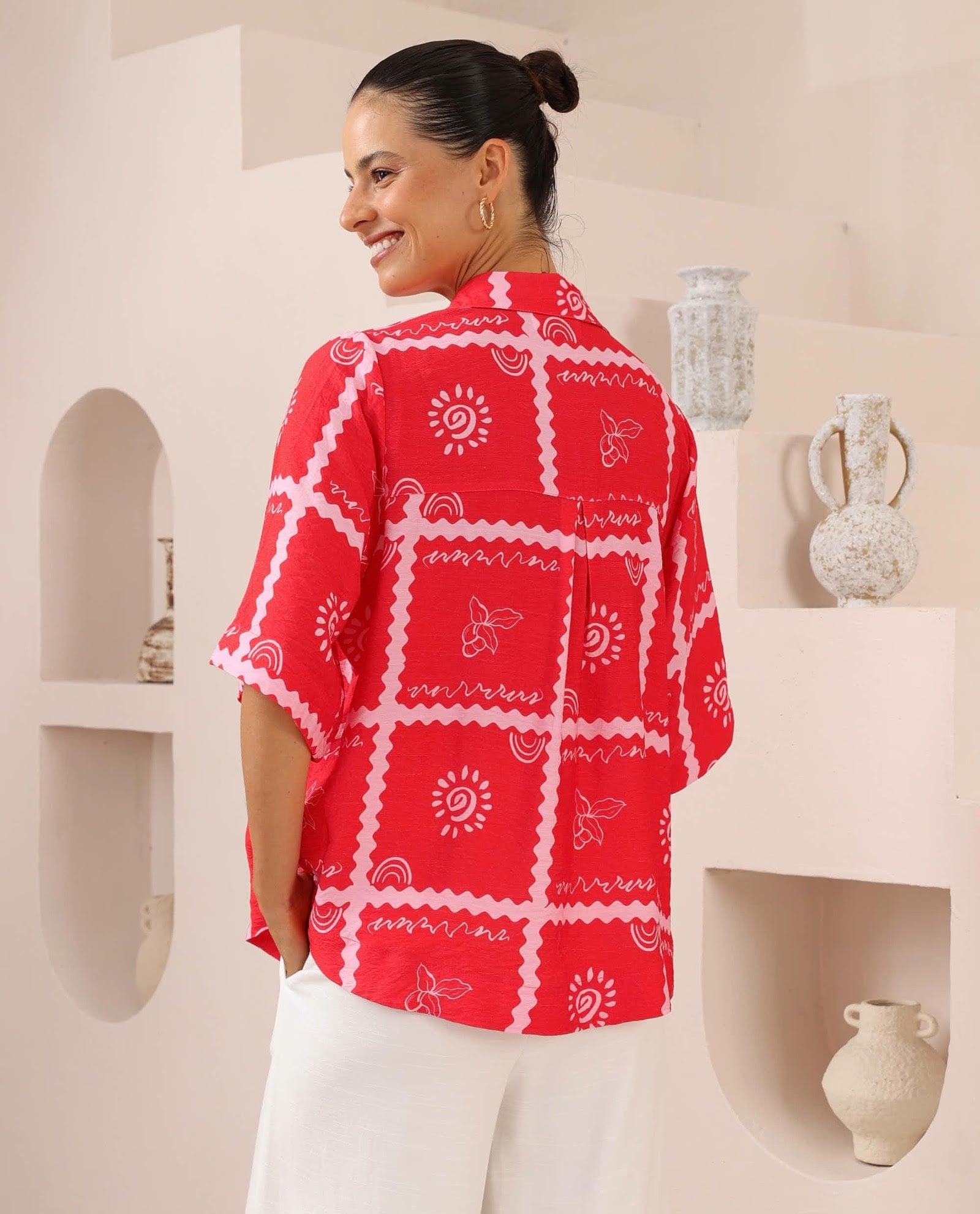 Iris Maxi Iris Maxi Red Shirt Iris Maxi Red Shirt Splash Swimwear