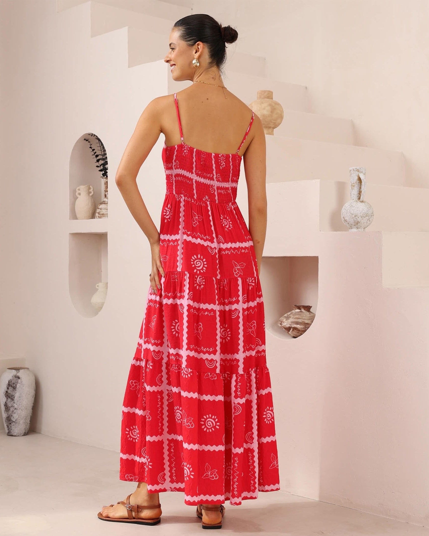 Iris Maxi Iris Maxi Red Tie Front Dress Iris Maxi Red Tie Front Dress Splash Swimwear