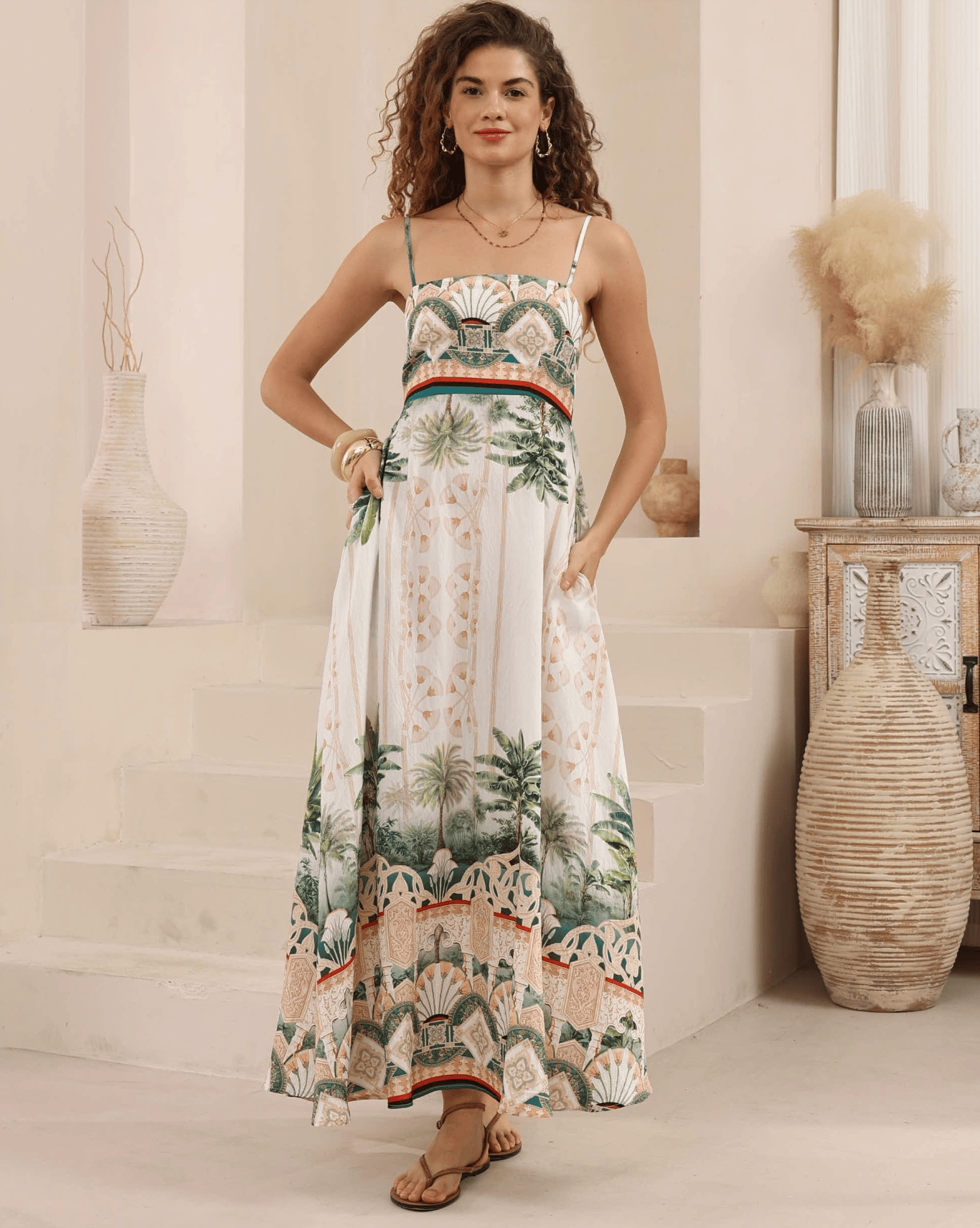 Iris Maxi Iris Maxi Royal Palms Maxi Dress Iris Maxi Royal Palms Maxi Dress Splash Swimwear Dresses