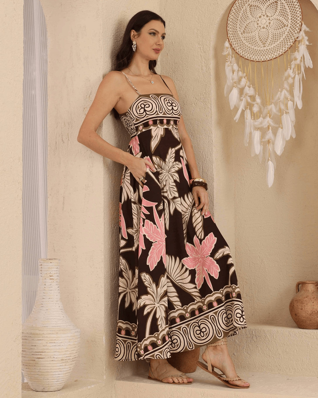 Iris Maxi Iris Maxi Tahiti Maxi Dress - Cocoa Iris Maxi Tahiti Maxi Dress - Cocoa Splash Swimwear Dresses