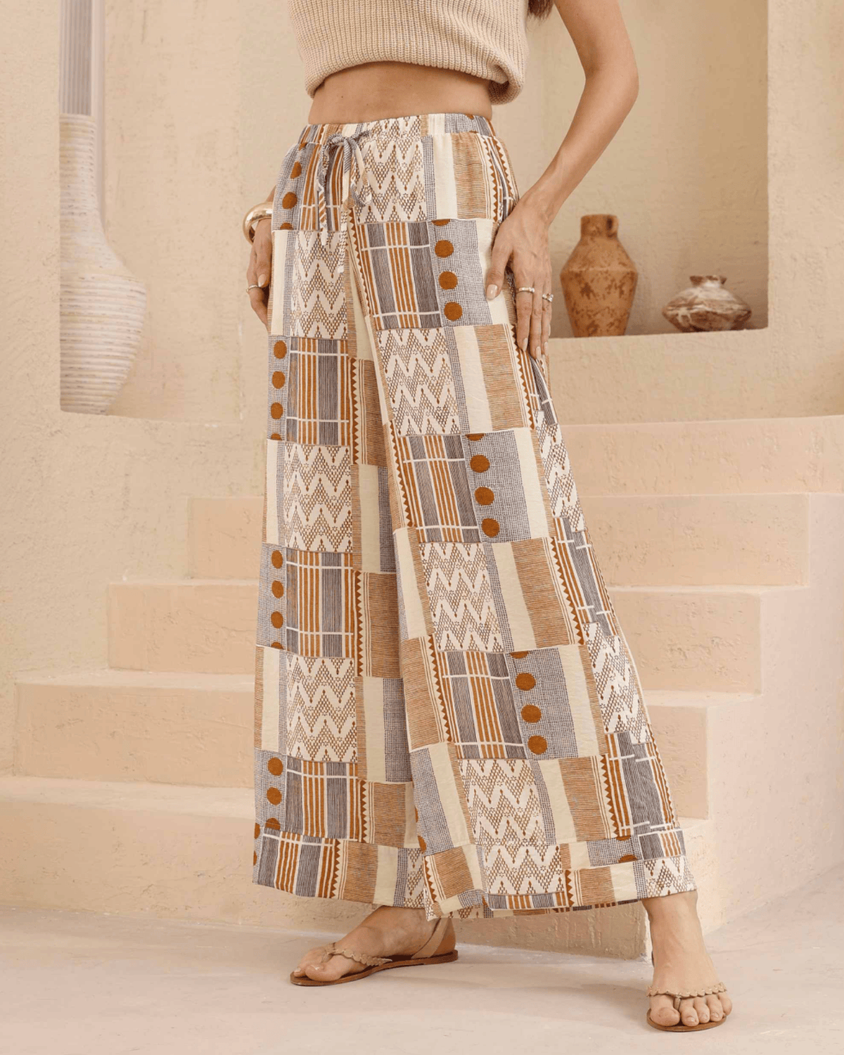 Iris Maxi Iris Maxi Zanzibar Wide Leg Pants Iris Maxi Zanzibar Wide Leg Pants Splash Swimwear Womens Pants