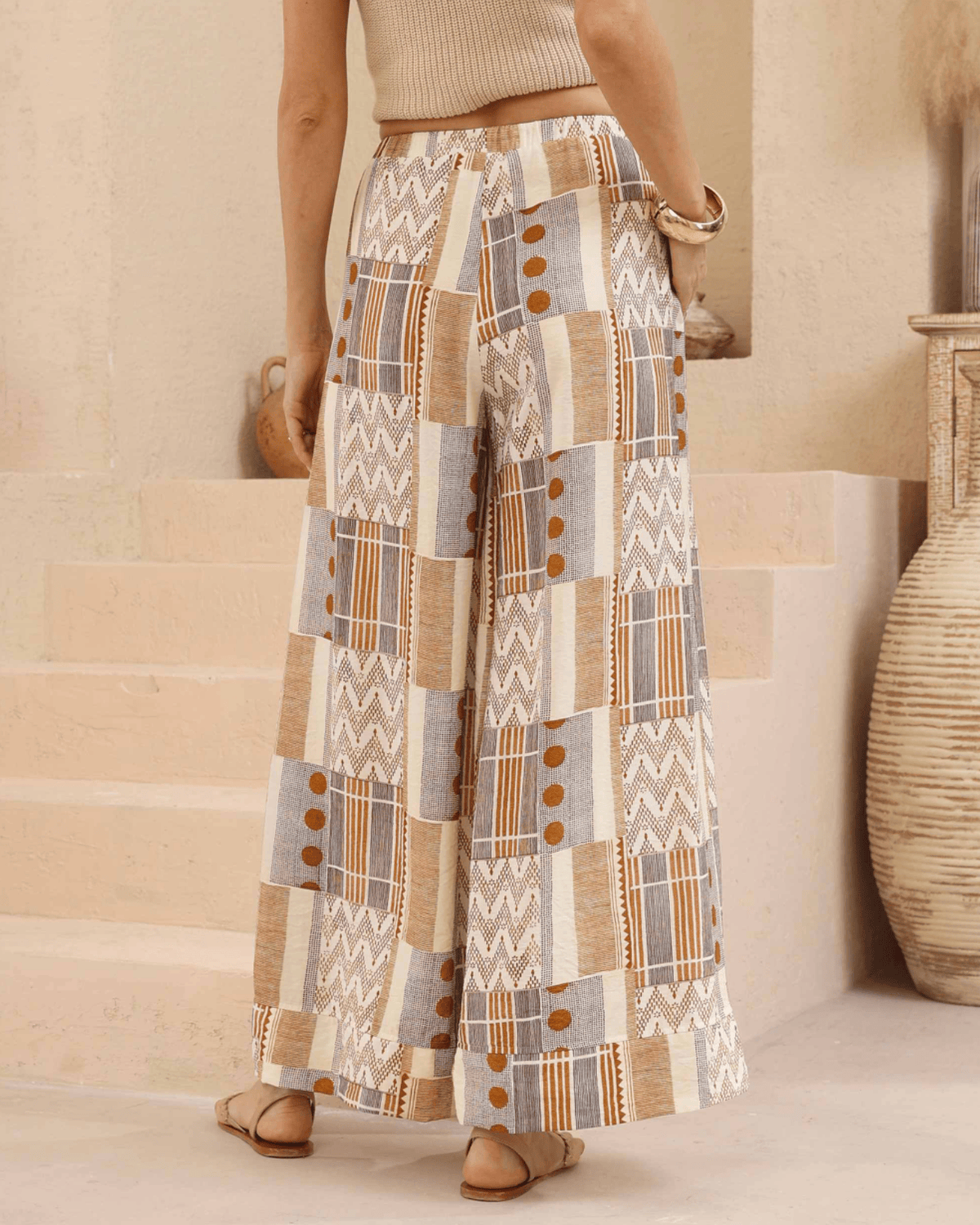 Iris Maxi Iris Maxi Zanzibar Wide Leg Pants Iris Maxi Zanzibar Wide Leg Pants Splash Swimwear Womens Pants