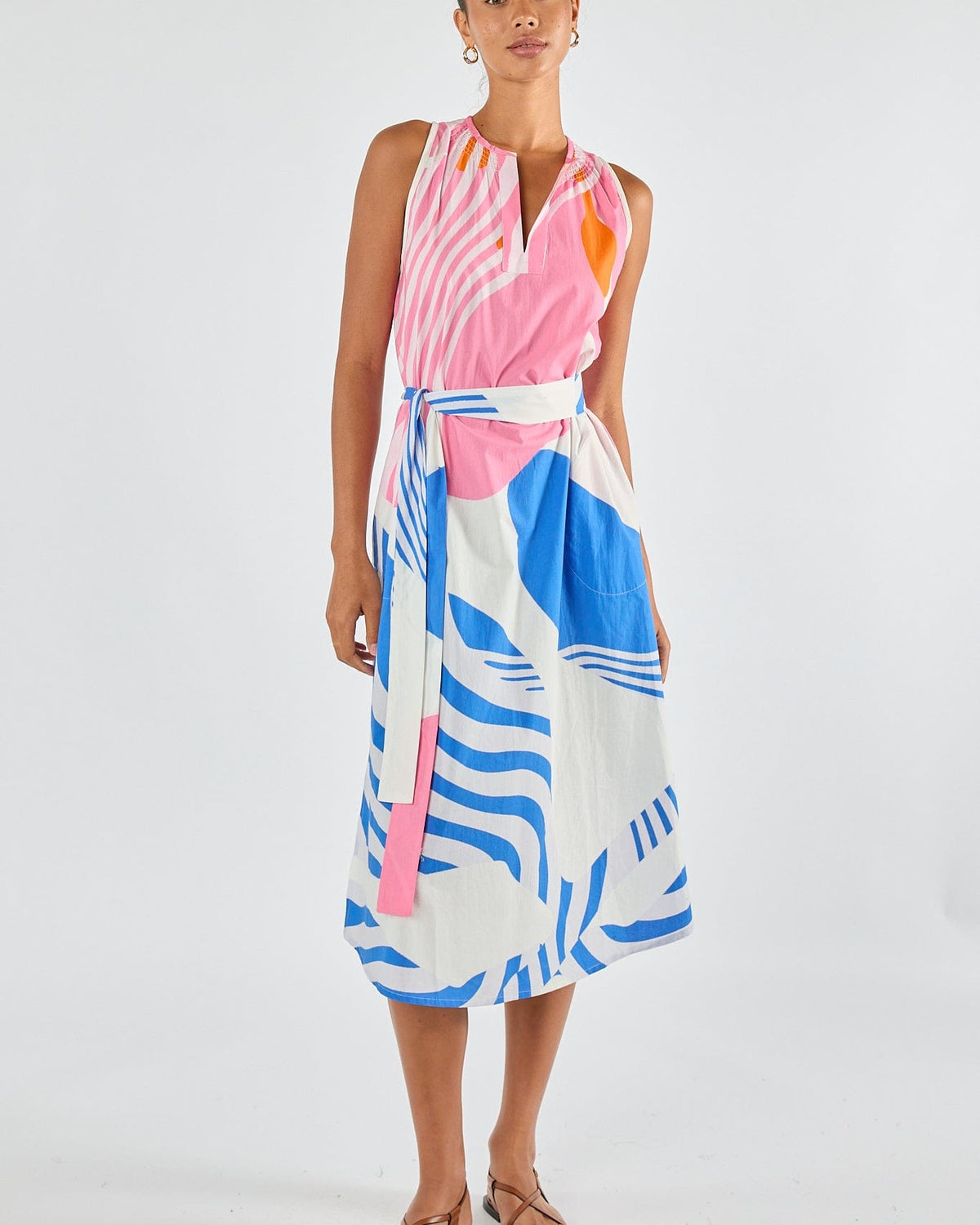 Itami Itami Papillon Sleeveless Dress - White Itami Papillon Sleeveless Dress - White Splash Swimwear Dresses