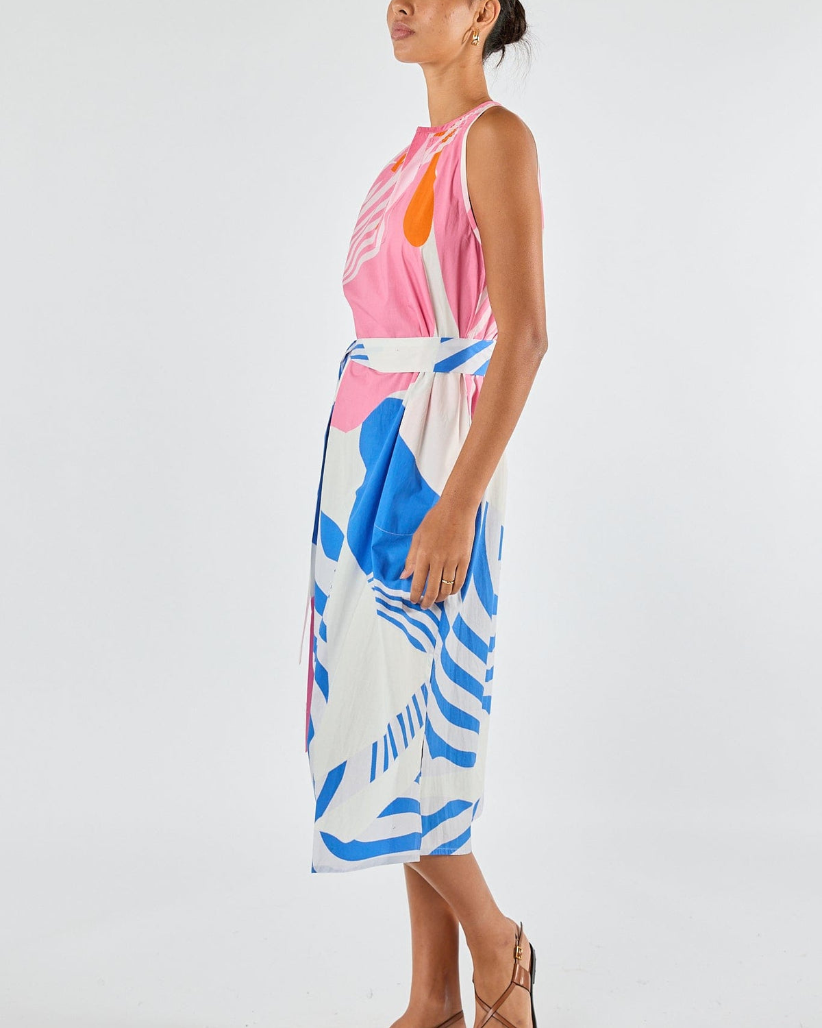 Itami Itami Papillon Sleeveless Dress - White Itami Papillon Sleeveless Dress - White Splash Swimwear Dresses
