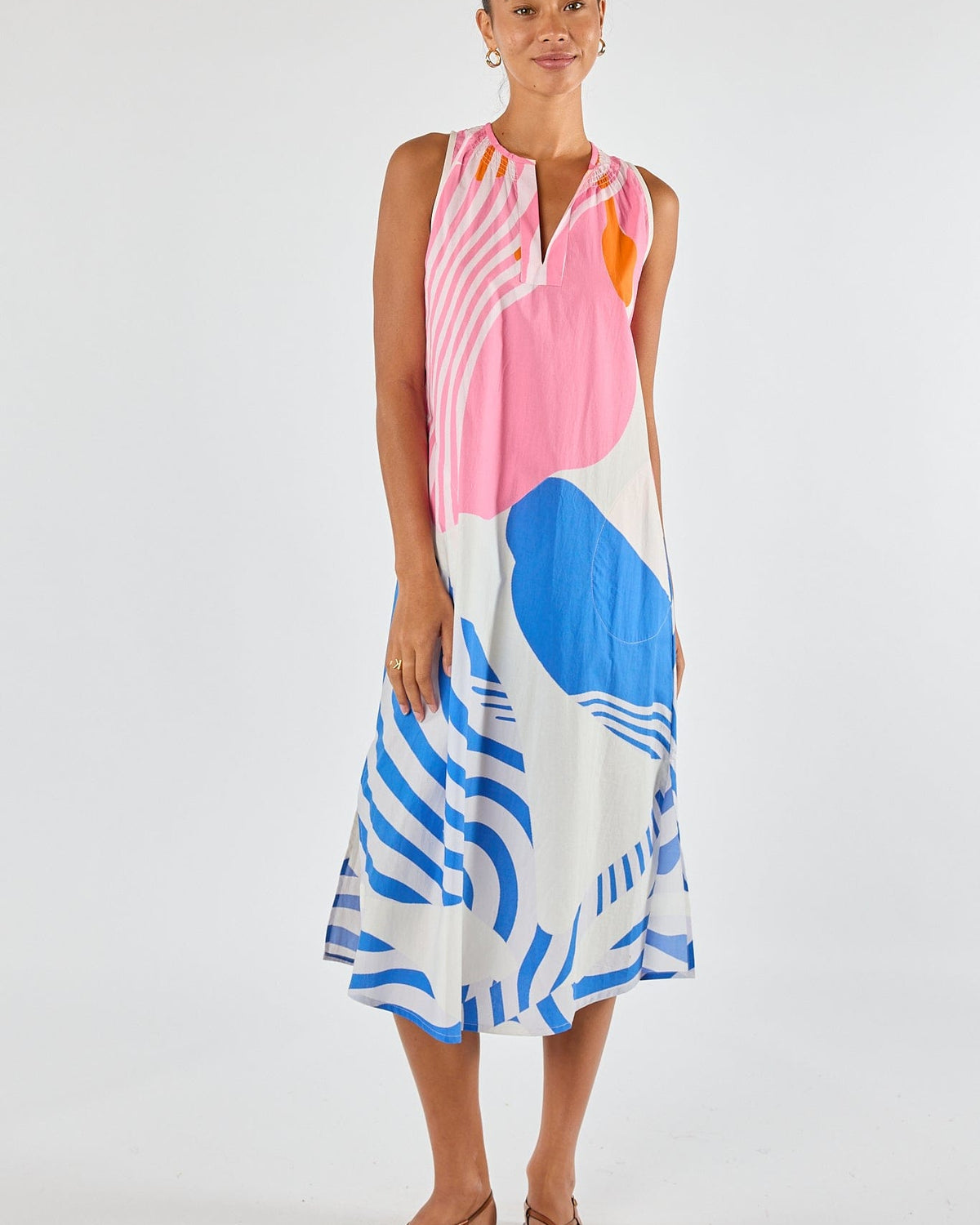 Itami Itami Papillon Sleeveless Dress - White Itami Papillon Sleeveless Dress - White Splash Swimwear Dresses