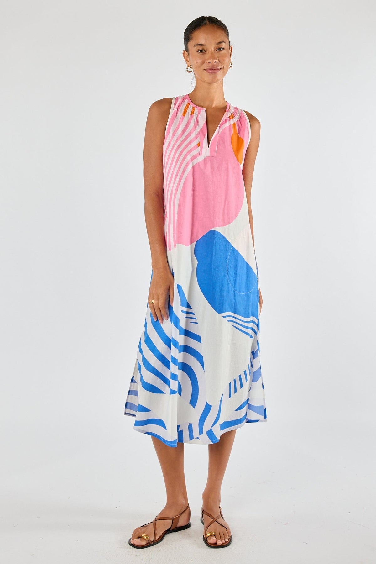 Itami Itami Papillon Sleeveless Dress - White Itami Papillon Sleeveless Dress - White Splash Swimwear Dresses