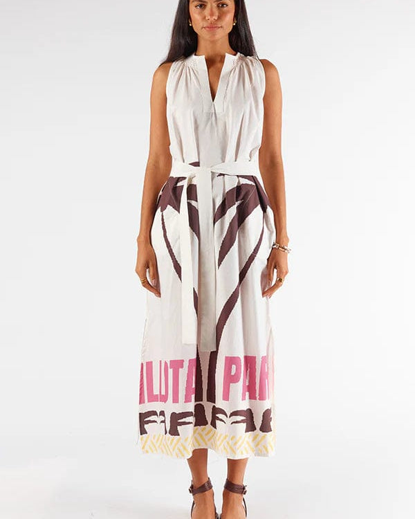 Itami Quillota Sleeveless Kaftan Itami Quillota Sleeveless Kaftan - Green Splash Swimwear Clothing