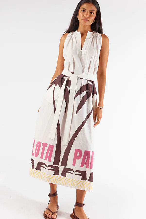 Itami Quillota Sleeveless Kaftan Itami Quillota Sleeveless Kaftan - Green Splash Swimwear Clothing White / 8 1000022279