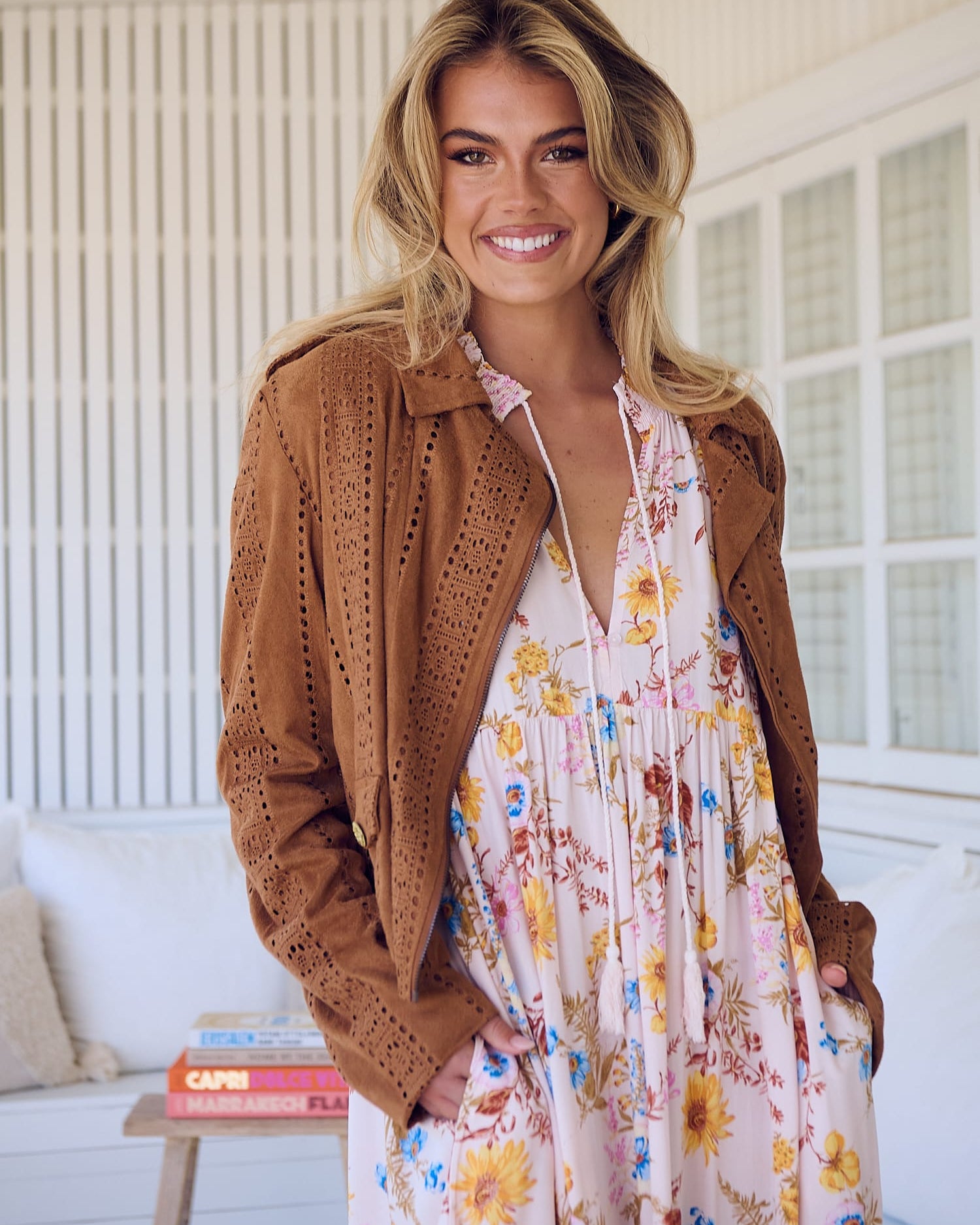 Jaase Jaase Jodi Jacket JS20161154 - Tan Jaase Jodi Jacket Splash Swimwear Jackets & Jumpers Tan / XS