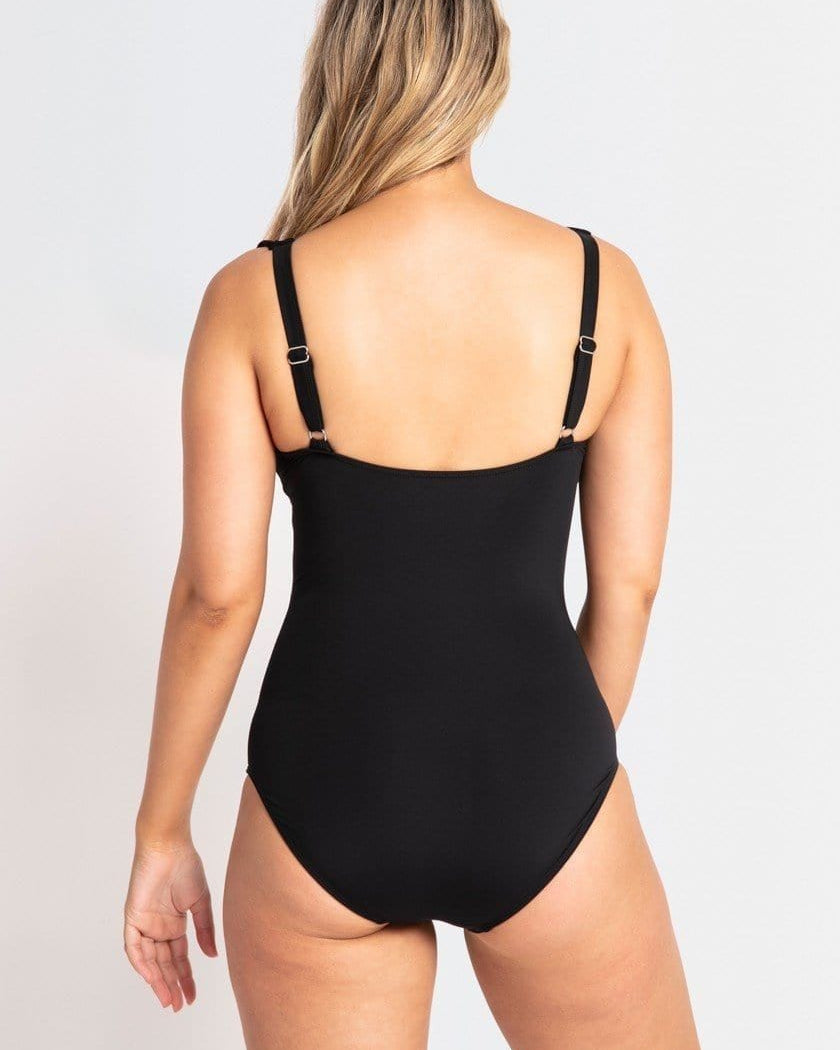 Jantzen Cosmo DD/E Ruched Mesh Frill One Piece Jantzen Cosmopolitan DD/E Ruched Mesh Frill Splash Swimwear One Pieces