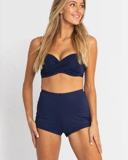 Jantzen Cosmo High Waisted Boyleg Pant JA81177 Splash Swimwear Bikini Bottoms Ink / 10 9321762923446