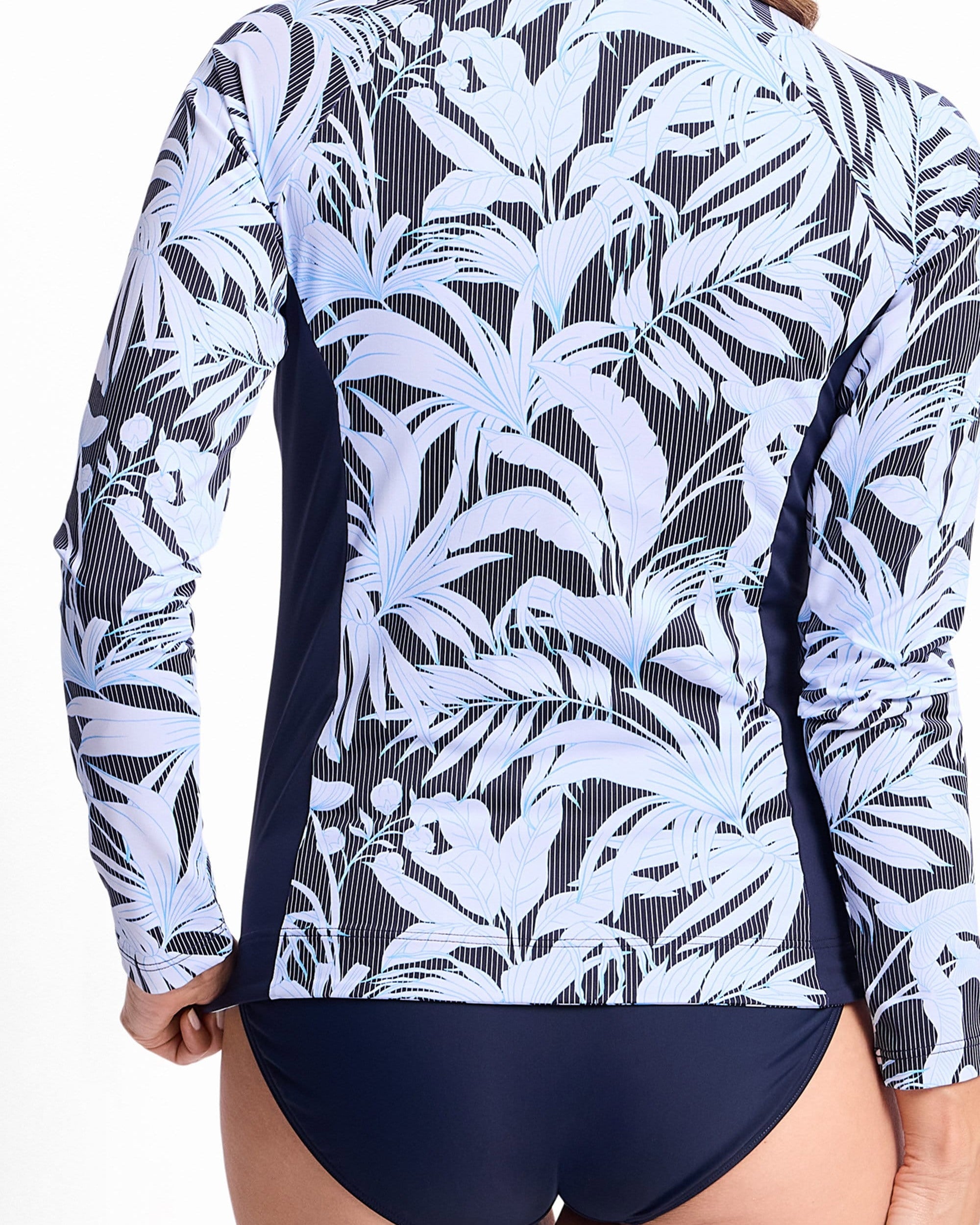 Jantzen Jantzen Laguna Active Rash Vest - Navy Jantzen Laguna Active Rash Vest - Navy Splash Swimwear Rashies & Sunsuits