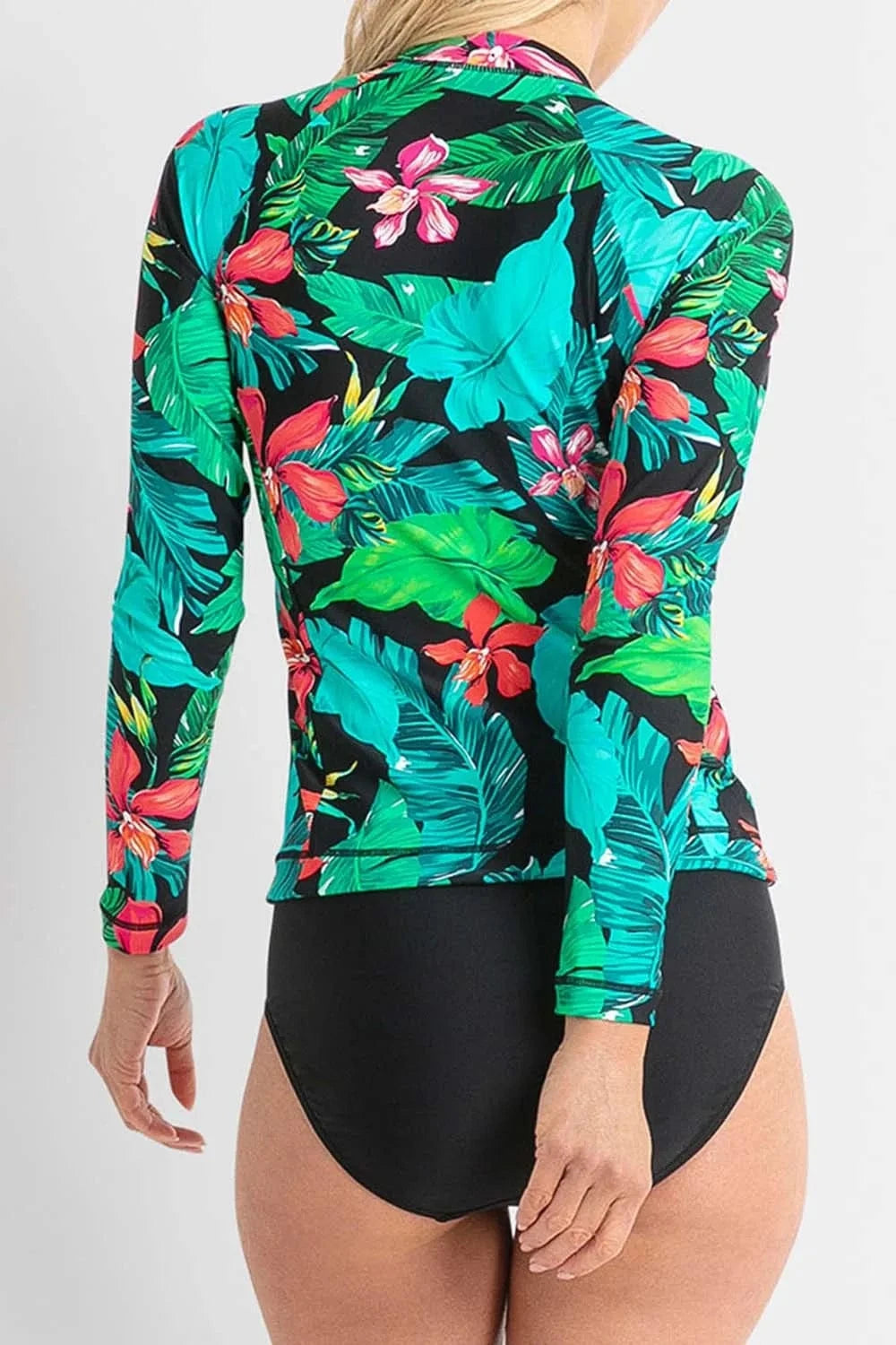 Jantzen Jantzen Select Long Sleeve Mastectomy Rashie - Navy Jantzen Select Long Sleeve Mastectomy Rashie - Navy Splash Swimwear