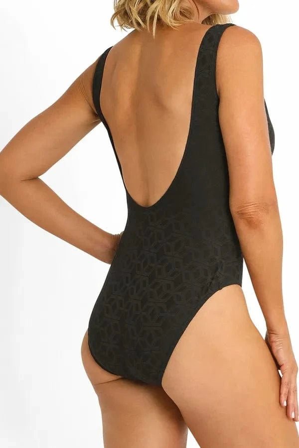 Jantzen Prism Minimal Surplice One Piece Janzen Prism Minimal Surplice One Piece Splash Swimwear One Pieces