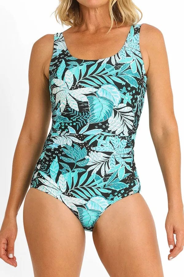 Jantzen One Pieces Select Pintuck Mastectomy One Piece - Aqua Jantzen Select Pintuck Mastectomy One Piece - Aqua