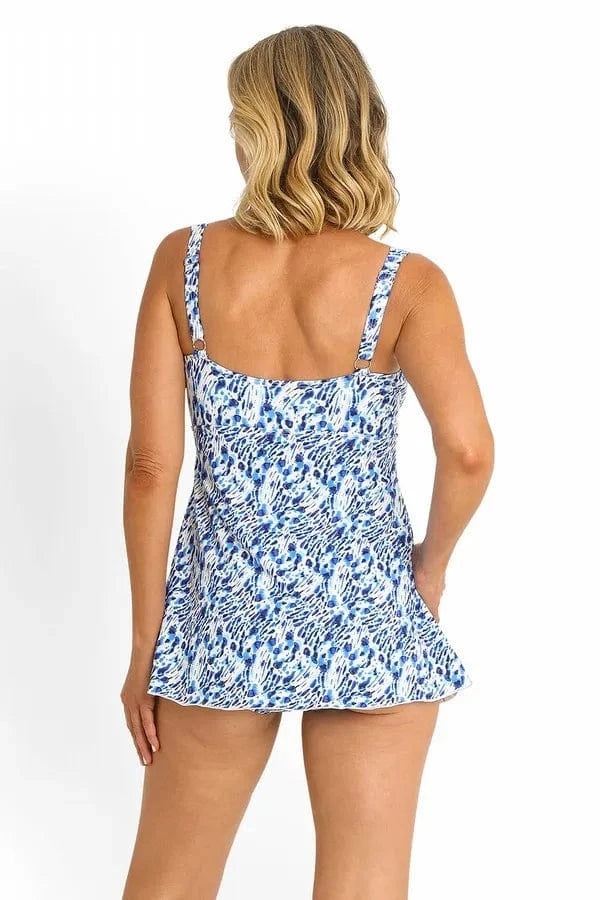 Jantzen Symbio Slimline Swim Dress - Navy Jantzen Symbio Slimline Swim Dress - Navy Splash Swimwear Swim Dress