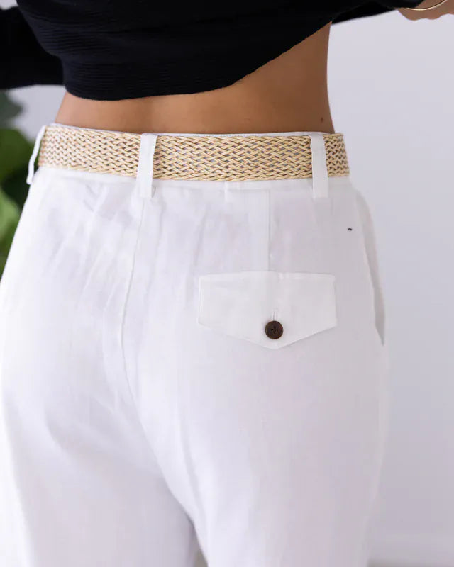 Jar Of Hearts Jar Of Hearts Calile Resort Pants - White Jar Of Hearts Calile Resort Pants - White Splash Swimwear Pants