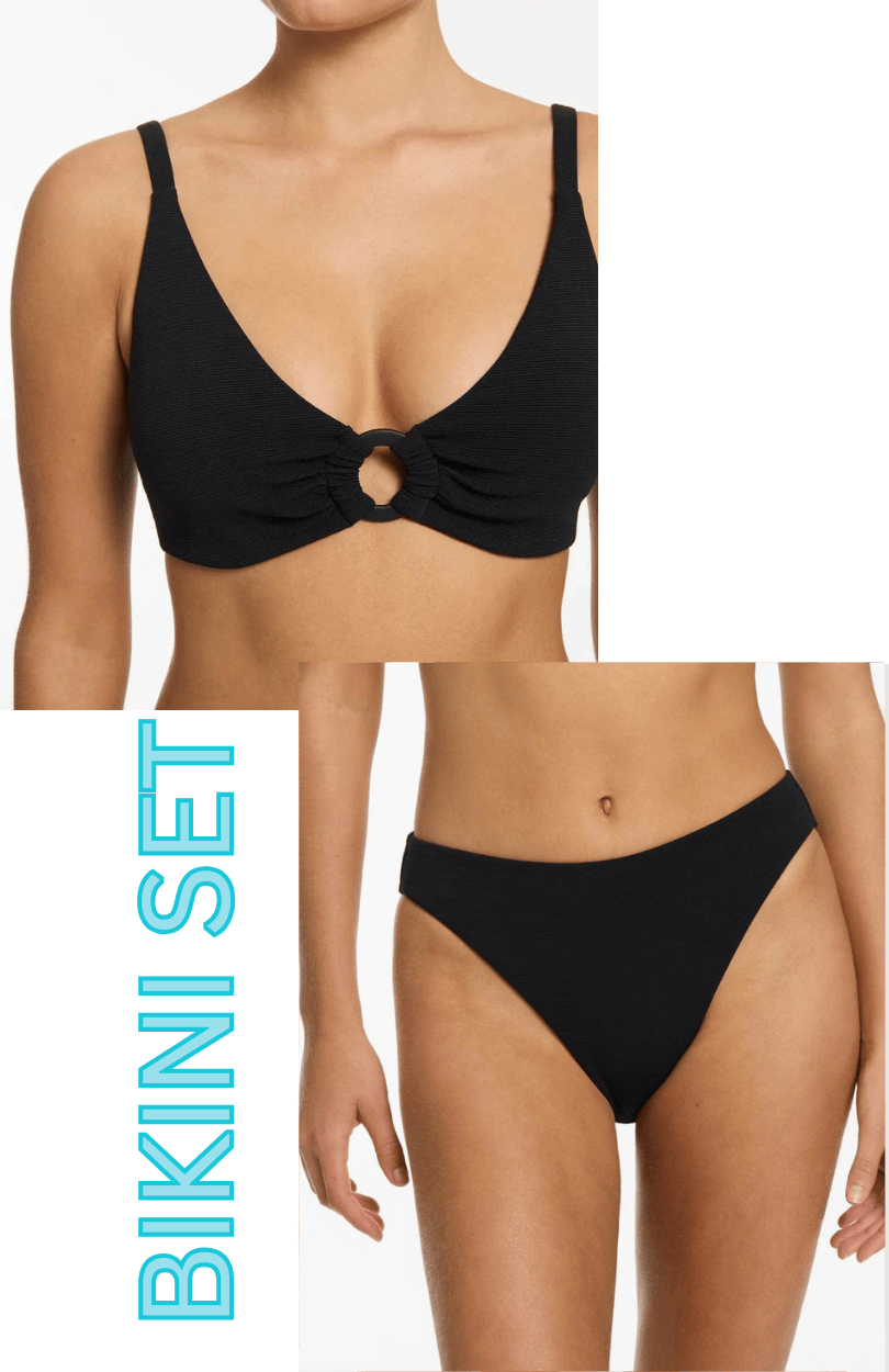 Jets Jets Isla Rib C/D Tri Top & High Leg Bikini Pant Bikini Set - Black Jets Isla Rib C/D Tri Top & High Leg Bikini Pant Bikini Set - Black Splash Swimwear Bikini Set AU8/US4 1000028676