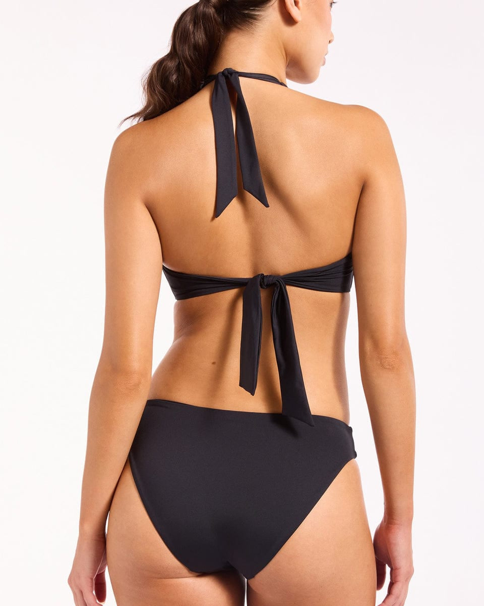 Jets Jets Jetset Smooth Twist Front Halter Bikini Top Jets Jetset Smooth Twist Front Halter Bikini Top Splash Swimwear Bikini Tops
