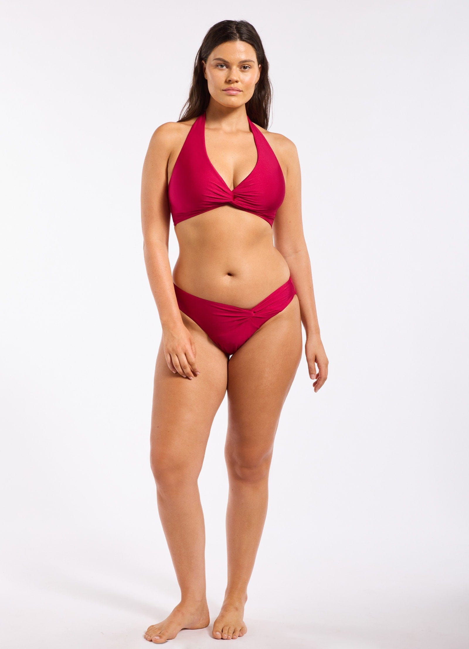 JETS Jets Shine Twist Front Hipster Bikini Bottom Jets Shine Twist Front Hipster Bikini Bottom Splash Swimwear Swimwear