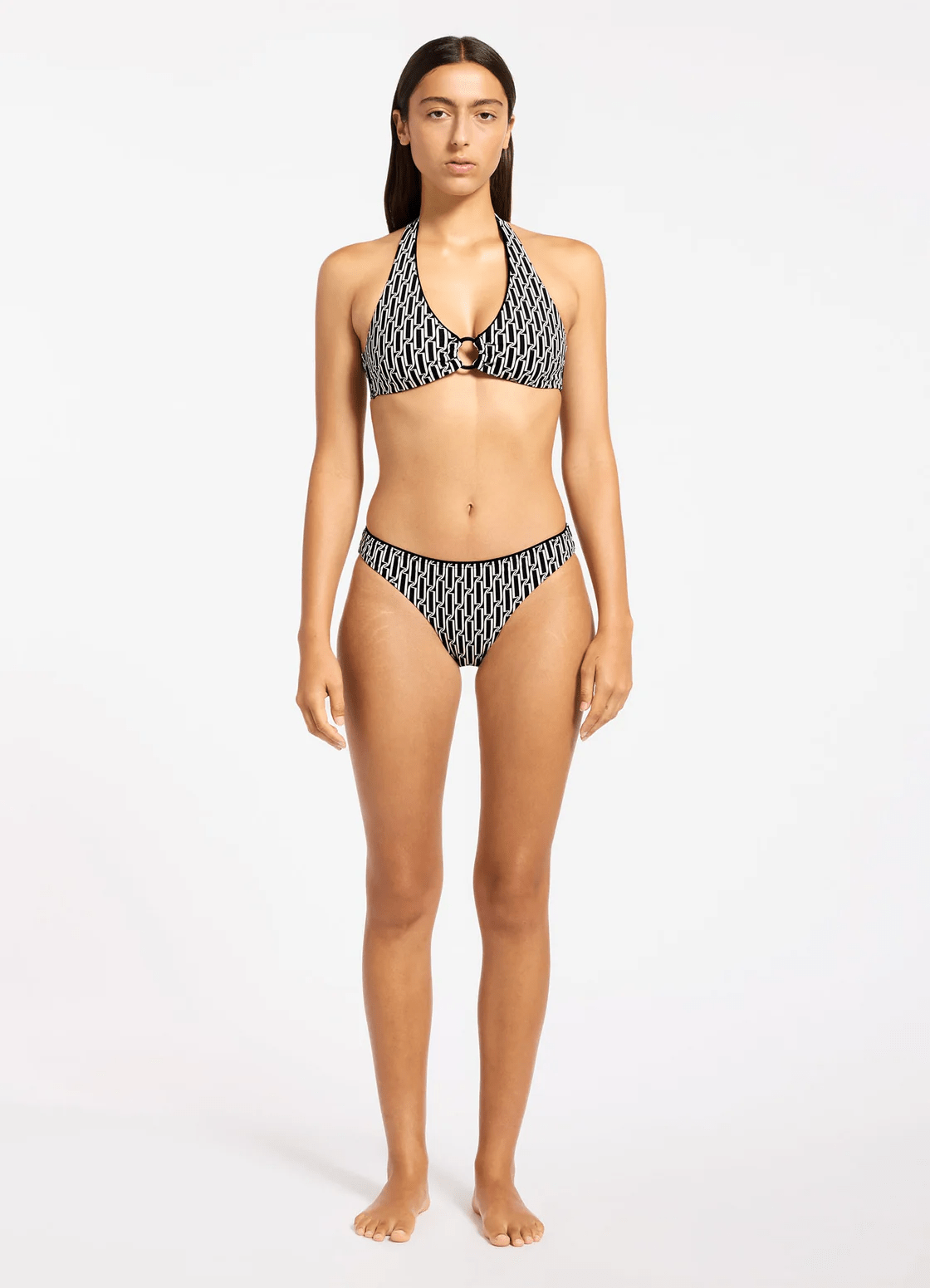 Jets Jets Spring Geo Hipster Pant - Black Jets Spring Geo Hipster Pant - Black Splash Swimwear Womens Swimwear