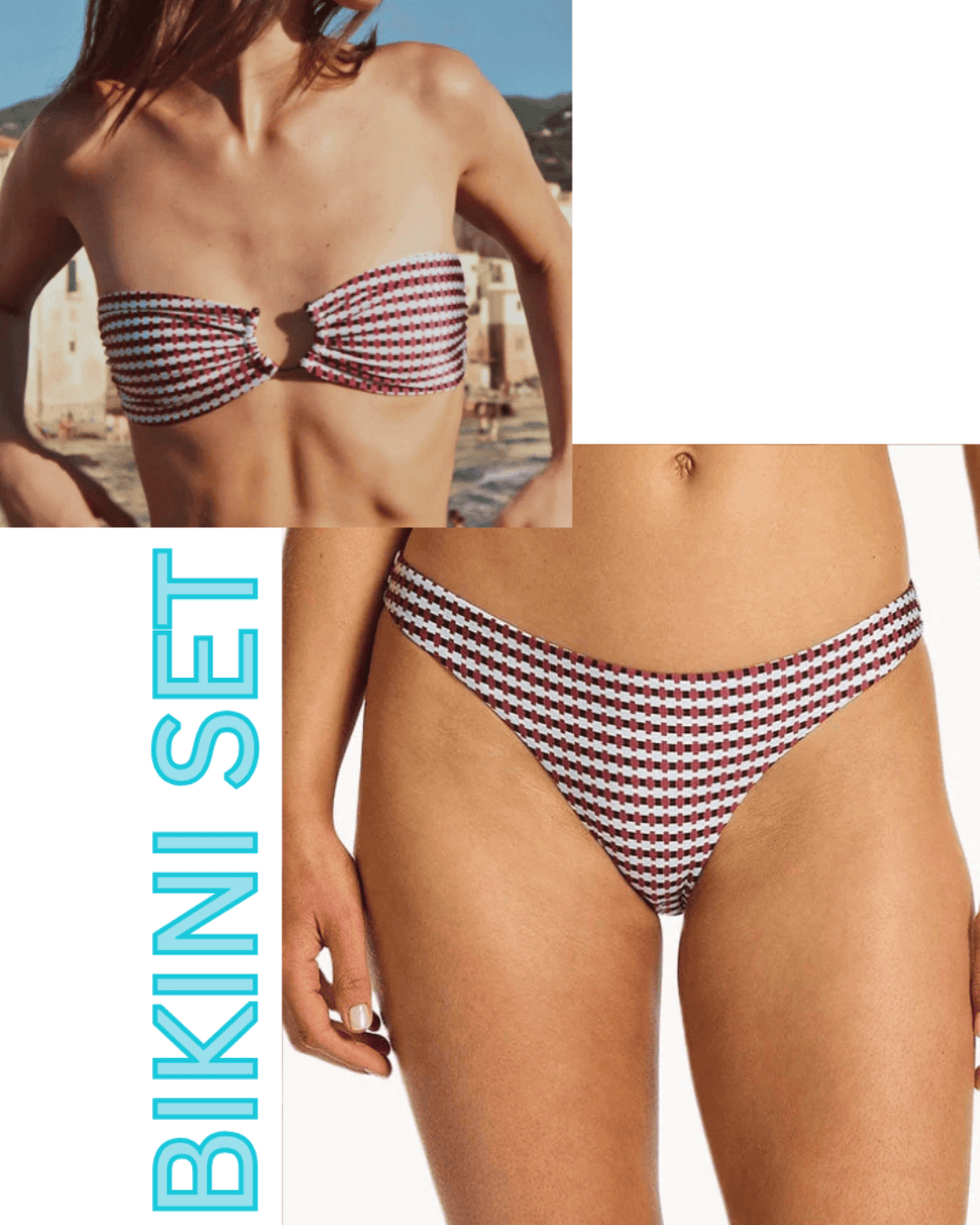 Jets Jets Zarla Geo Bandeau Top & Hipster Pant Bikini Set - Ruby Jets Zarla Geo Bandeau Top & Hipster Pant Bikini Set - Ruby Splash Swimwear Bikini Set 12 1000028608