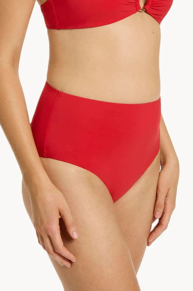 Jets Jetset High Waist Pant - Rosso Jetset High Waist Pant - Rosso Splash Swimwear Womens Swimwear