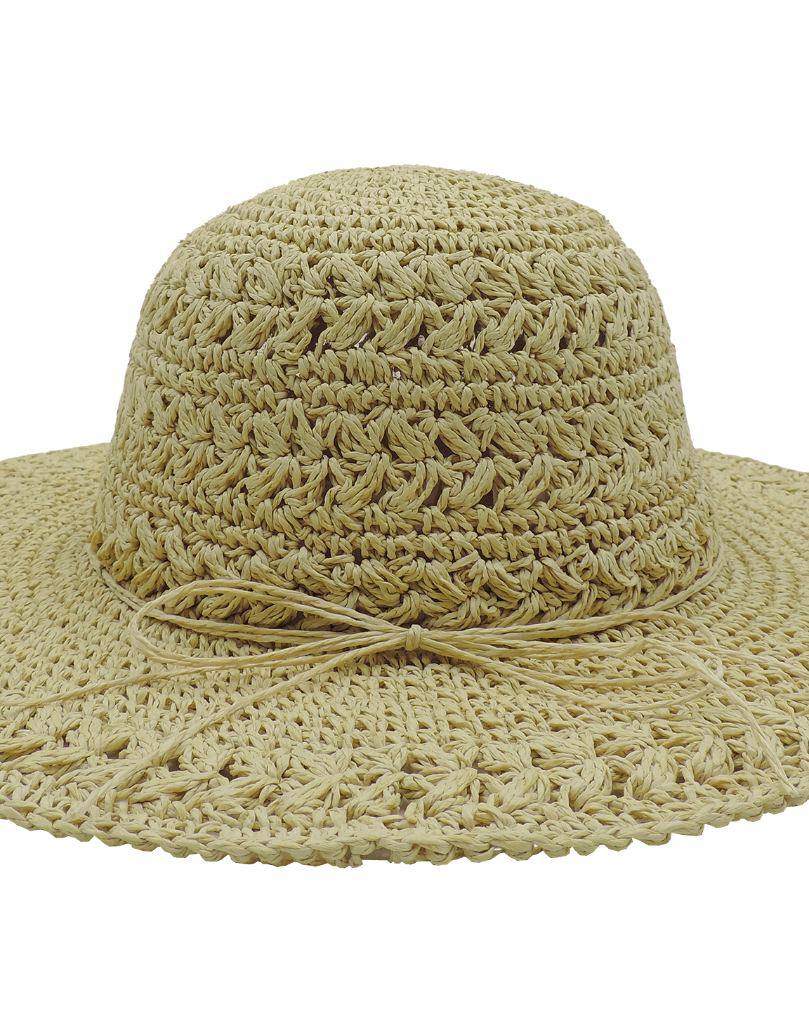 Kato Design Ladies Wide Brim Crochet Hat L2583-NAT Ladies Wide Brim Crochet Hat Splash Swimwear Natural